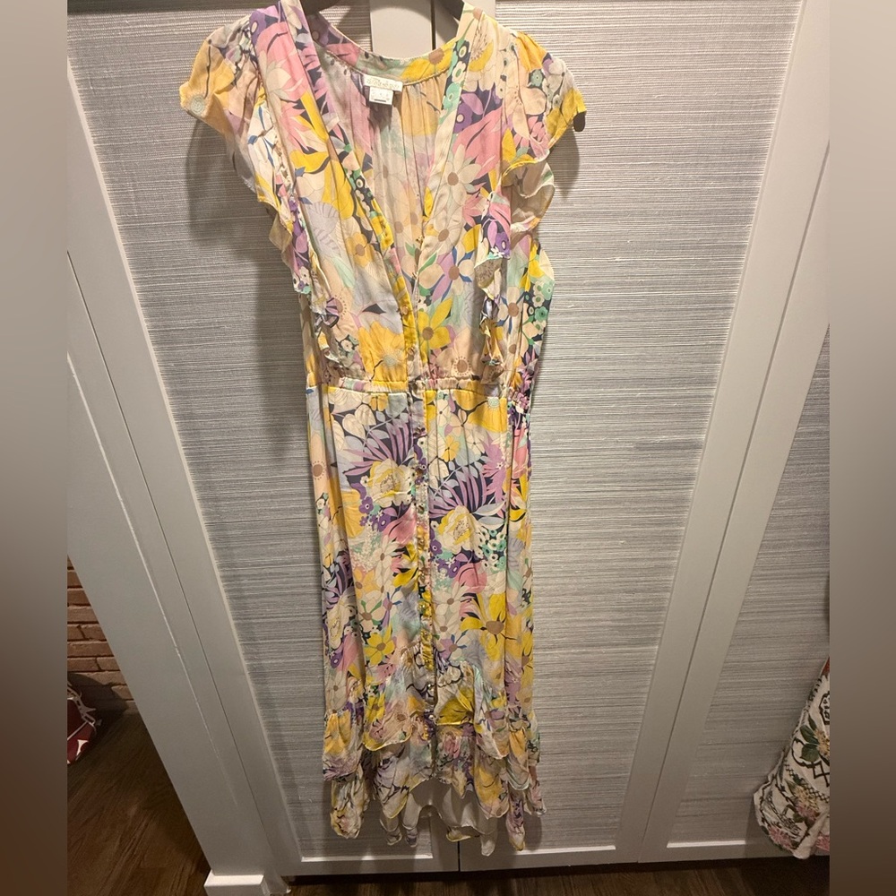 Saloni Floral Multicolor Maxi Dress